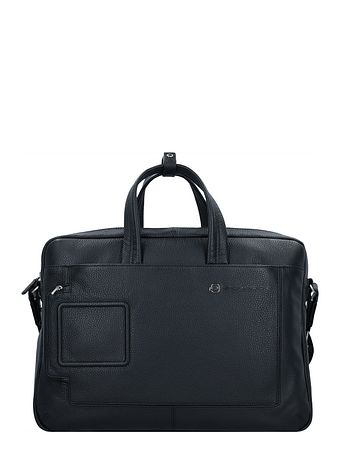 Piquadro Kuffert i læder med 44 cm rum til bærbar computer