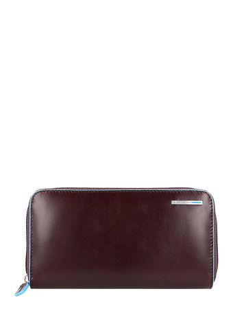 Piquadro Blå firkantet pung RFID-læder 19 cm