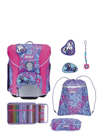 Scout Micro Skoleransel-sæt 5-delt