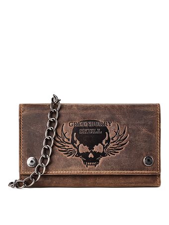 Greenburry Biker Pung RFID-beskyttelse Læder 17 cm