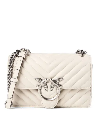 PINKO Love One Bolsa de hombro Piel natural 21 cm PINKO Love One Bolsa de hombro Piel natural 21 cm