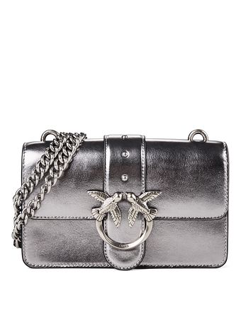 PINKO Love One Mini Borsa a tracolla Vera Pelle 20 cm PINKO Love One Mini Borsa a tracolla Vera Pelle 20 cm