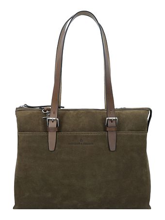 Castelijn & Beerens Nubuck Skuldertaske Læder 40 cm Laptoprum