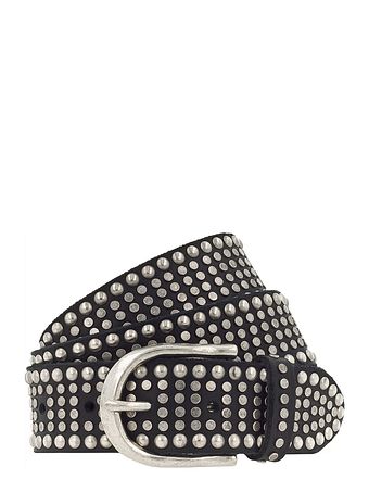 b.belt Riva-bælte i læder med nitter b.belt Riva-bælte i læder med nitter