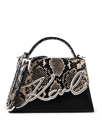 Karl Lagerfeld Signature 2.0 Bolso Piel natural 22 cm Karl Lagerfeld Signature 2.0 Bolso Piel natural 22 cm