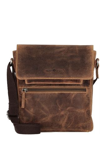 Greenburry Vintage skuldertaske i læder 22 cm