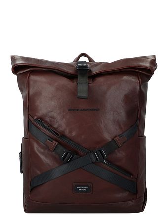 Piquadro Harper-rygsæk i læder med 48 cm rum til bærbar computer Piquadro Harper-rygsæk i læder med 48 cm rum til bærbar computer