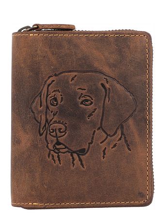 Greenburry Vintage pung med stjernetegn i læder 10 cm