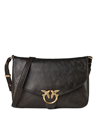 PINKO Love Satchel Classic Bolso bandolera Piel natural 27 cm PINKO Love Satchel Classic Bolso bandolera Piel natural 27 cm