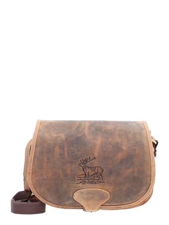 Greenburry Vintage jagttaske skuldertaske læder 30 cm