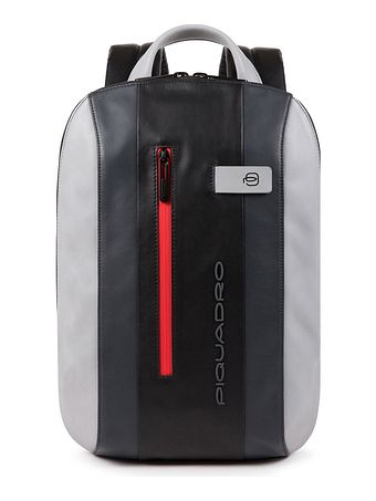 Piquadro Urban-rygsæk i læder 39 cm med rum til bærbar computer