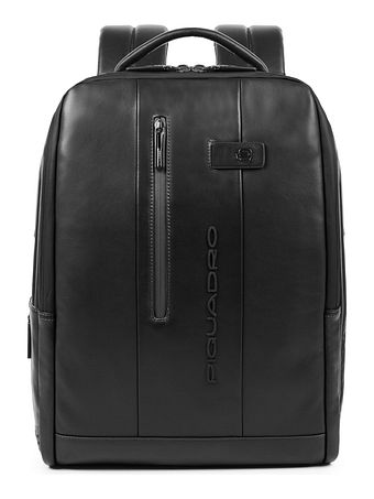 Piquadro Urban-rygsæk i læder med 41 cm rum til bærbar computer