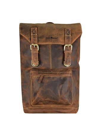 Greenburry Vintage retro-rygsæk i læder 42 cm