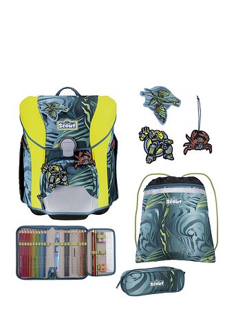 Scout Micro Skoleransel-sæt 5-delt