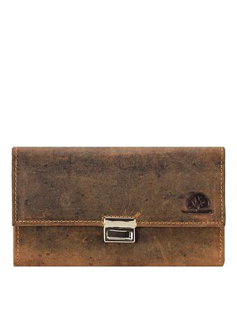 Greenburry Vintage tjenerpung i læder 18 cm