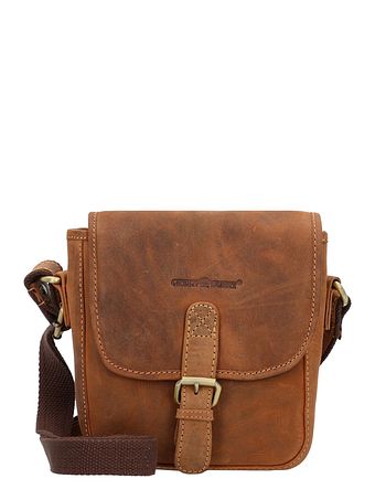 Greenburry Vintage skuldertaske i læder 21 cm