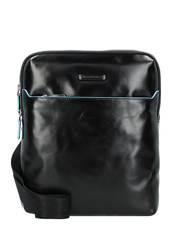 Piquadro Bogstav-skuldertaske i læder 26 cm