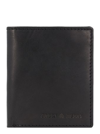 Greenburry Pure Black Pung RFID-beskyttelse Læder 11 cm