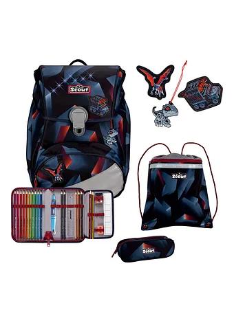 Scout Alpha Juego de mochilas escolares 4 piezas