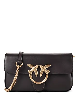 PINKO Love One Crossbody-väska Läder 21 cm PINKO Love One Crossbody-väska Läder 21 cm