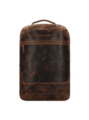 Greenburry Vintage cestovní batoh kožený 48 cm přihrádka na notebook