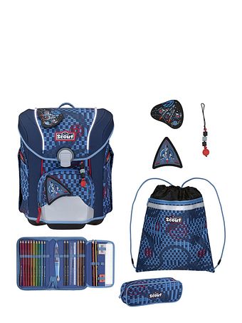 Scout Micro Skoleransel-sæt 7-delt