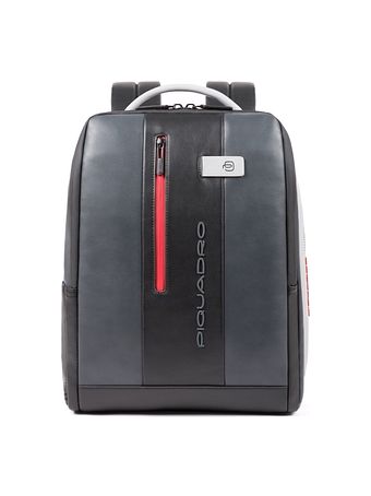 Piquadro Městský batoh kožený 41 cm přihrádka na notebook