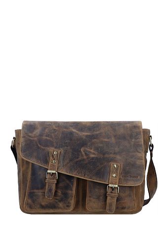 Greenburry Vintage Messenger-taske Læder 40 cm Laptoprum