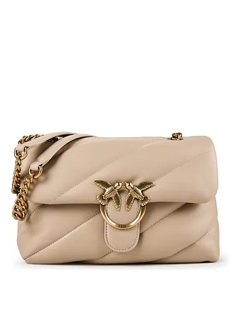 PINKO Love Puff Bolsa de hombro Piel natural 27 cm PINKO Love Puff Bolsa de hombro Piel natural 27 cm