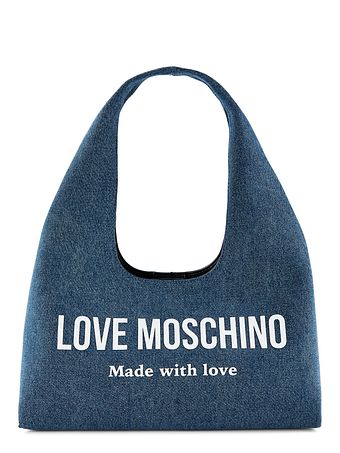 Love Moschino Denim Signature Love Skuldertaske 34 cm