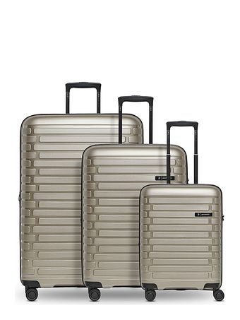 Pactastic Collection 04 THE THREE SET + 4 hjul Kuffert 3-delt med strækfold