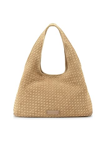 LES VISIONNAIRES Paz Weave Skuldertaske Læder 44 cm