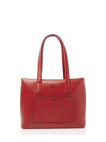 Castelijn & Beerens Dama Noor skuldertaske i læder 43 cm med rum til bærbar computer