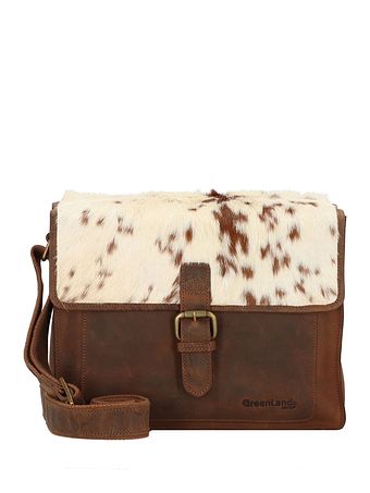 Greenland Nature Natural Combination skuldertaske i læder 32 cm