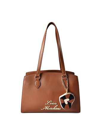 Love Moschino Heart Charm Taška přes rameno Kůže 35 cm
