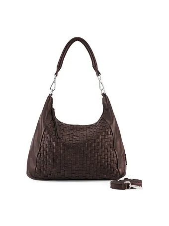 FredsBruder Calm Weave Bolsa de hombro Piel natural 38 cm FredsBruder Calm Weave Bolsa de hombro Piel natural 38 cm