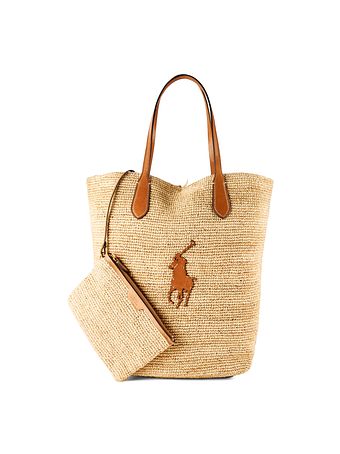POLO RALPH LAUREN Raffia Shopper-taske 46 cm POLO RALPH LAUREN Raffia Shopper-taske 46 cm