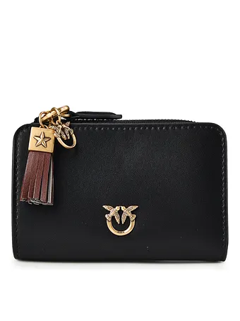 PINKO Love Wallet Cartera Piel natural 12 cm PINKO Love Wallet Cartera Piel natural 12 cm