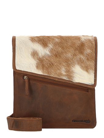 Greenland Nature Natural Combination skuldertaske i læder 26 cm