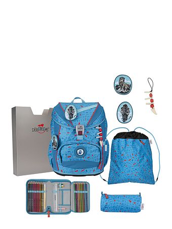 DerDieDas ErgoFlex Light Skoleransel-sæt 5-delt