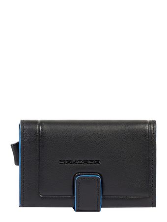 Piquadro Atlas Kreditkortetui RFID-beskyttelse Læder 10 cm