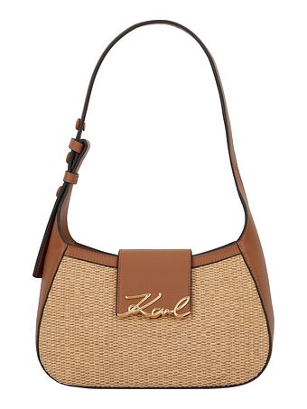 Karl Lagerfeld Signature Skuldertaske Læder 25.5 cm Karl Lagerfeld Signature Skuldertaske Læder 25.5 cm