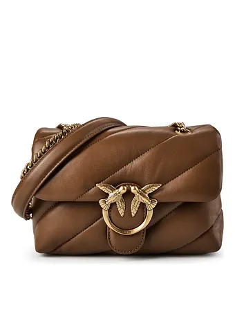 PINKO Love Puff Bolsa de hombro Piel natural 27 cm PINKO Love Puff Bolsa de hombro Piel natural 27 cm