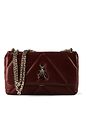 Patrizia Pepe Fly Polstrovaná taška přes rameno kožená 25 cm