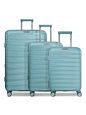 Franky London 4 kolečka Sada kufrů 3-dílný s roztažitelným záhybem