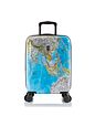 Heys Black Camo 4 hjul Kabinetrolley S 53 cm med strækfold - world map Heys Black Camo 4 hjul Kabinetrolley S 53 cm med strækfold