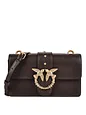 PINKO Love One Crossbody-laukku Nahka 21 cm - marrone marasca PINKO Love One Crossbody-laukku Nahka 21 cm