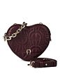 AIGNER Fashion Bolsa banderola Mini Bag Piel natural 14 cm - port red AIGNER Fashion Bolsa banderola Mini Bag Piel natural 14 cm