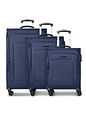 Franky Melbourne 3.0 4-Rollen Kofferset 3tlg. mit Dehnfalte - dark blue Franky Melbourne 3.0 4-Rollen Kofferset 3tlg. mit Dehnfalte