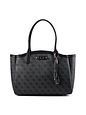 Guess Lindsey Shopper taske 45 cm - coal logo Guess Lindsey Shopper taske 45 cm